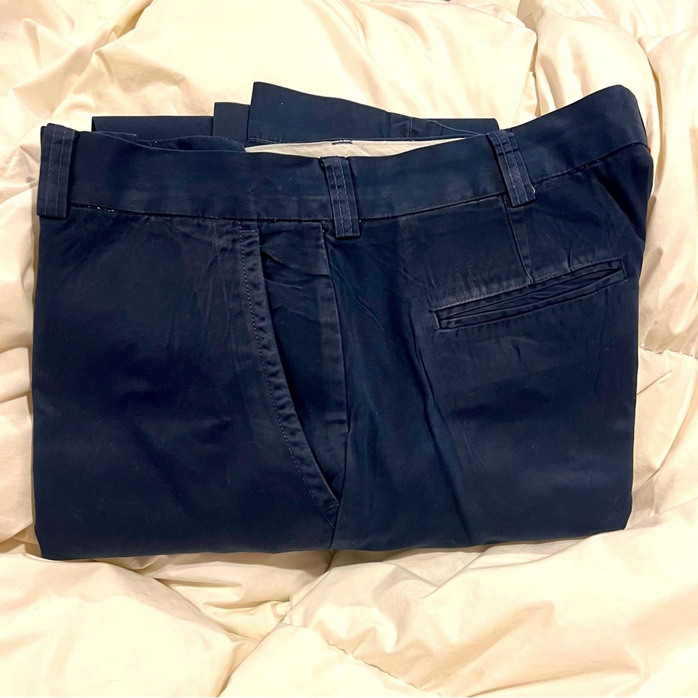 POLO Ralph Lauren Men’s Navy Blue Slacks 36/34 Flat Front Straight Leg